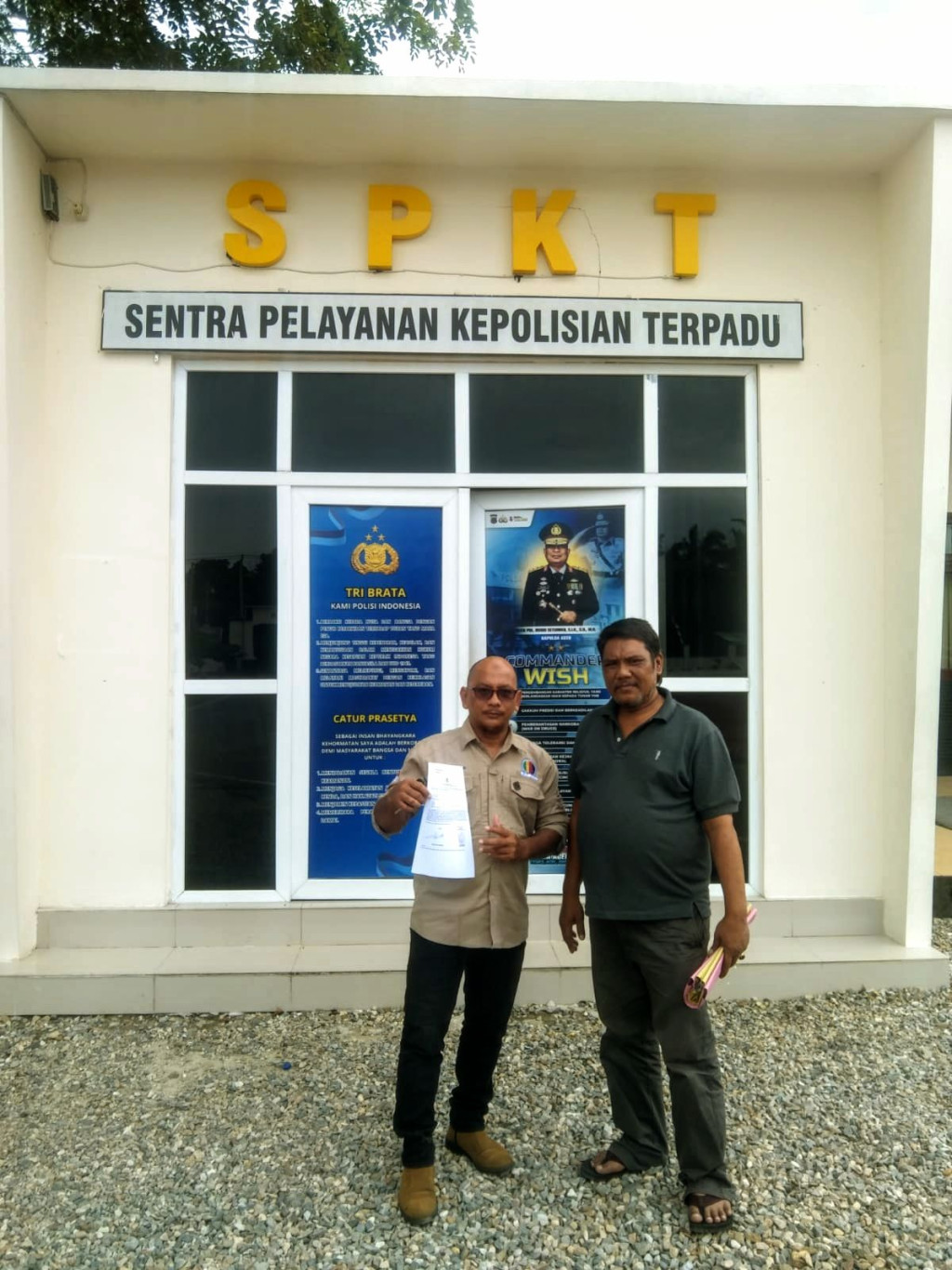 Dedi Fredi Bancin laporkan oknum kepala dinas ke polres Subulussalam terkait dugaan pemalsuan surat