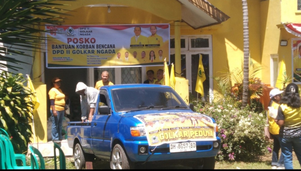 Golkar Ngada Tancap Gas Bantu Korban Gempa Flores, 7 Armada Bergerak ke 12 Kecamatan