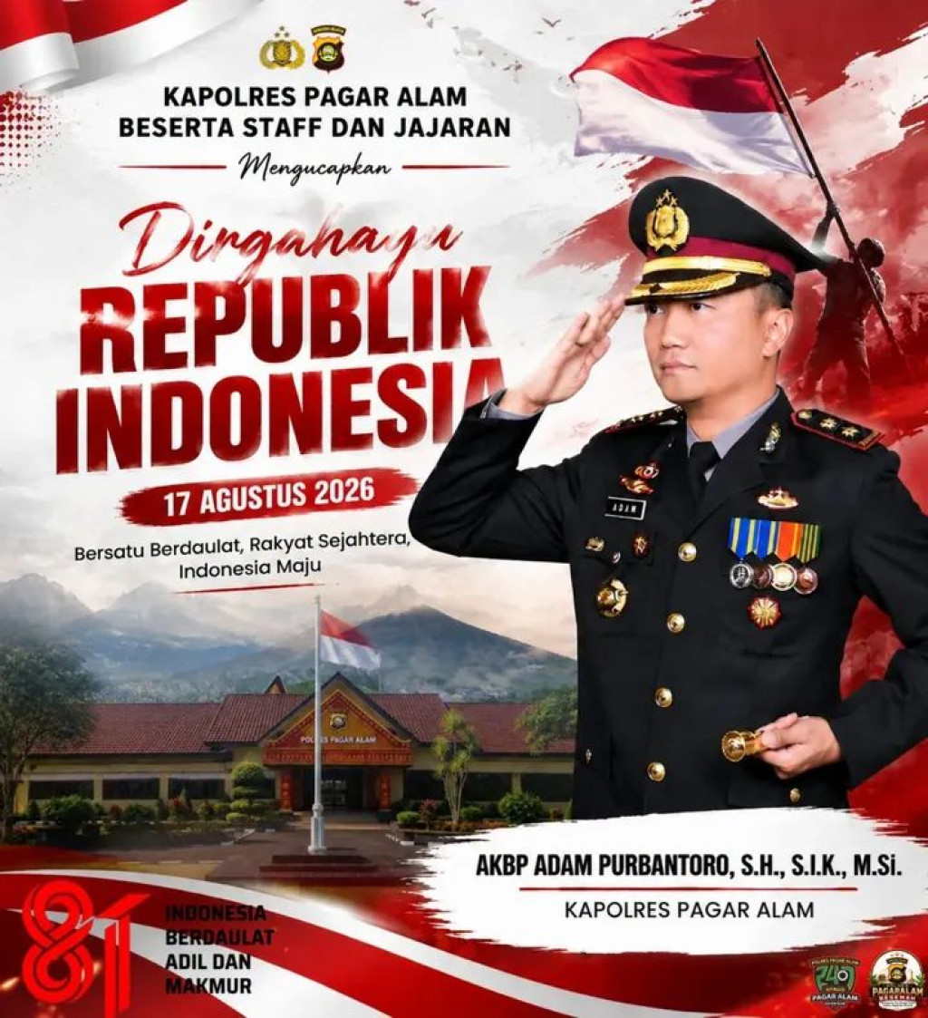 HUT RI ke-81 dari Kaki Gunung Dempo, Kapolres Adam Purbantoro: Seragam Ini Adalah Amanah