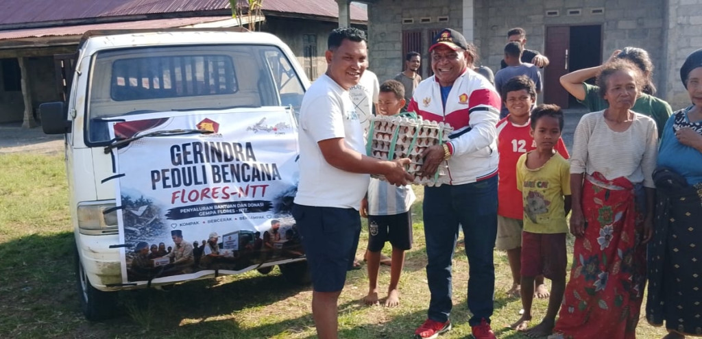 Karel Maku Tancap Gas! Gerindra Antar Bantuan Langsung ke Warga Korban Gempa Nirmala dan Takatunga