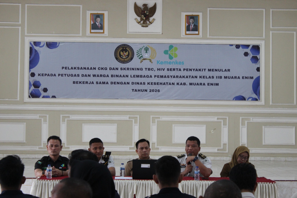 Lapas Muara Enim Gelar Skrining TBC dan HIV, Perkuat Deteksi Dini Penyakit Menular