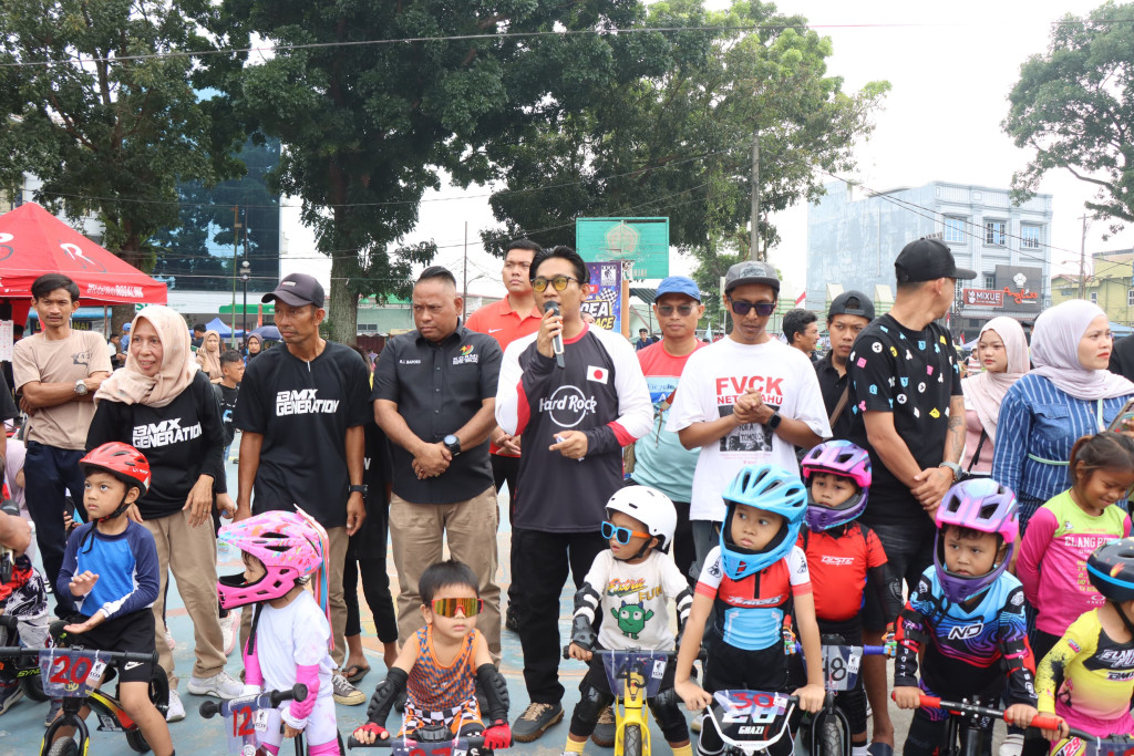 Lepas Next Idea Push Bike Race, Wakil Wali Kota Binjai Dorong Pengembangan Bakat Anak