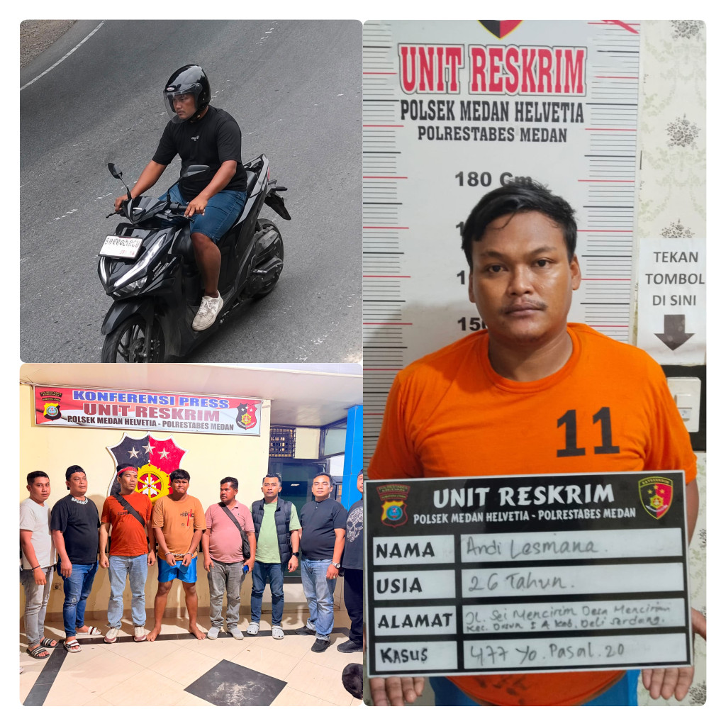 Pelaku Curanmor yang Beraksi di Halaman Sekolah di Tanjung Pura Berhasil Diungkap, Motor Korban Dijual Rp7,5 Juta