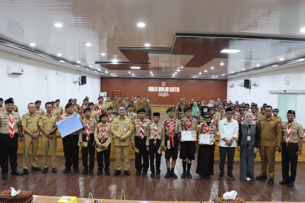 Pelepasan Kontingen Jambore Nasional XII, Kwarcab Binjai Siapkan Generasi Pramuka Berkarakter