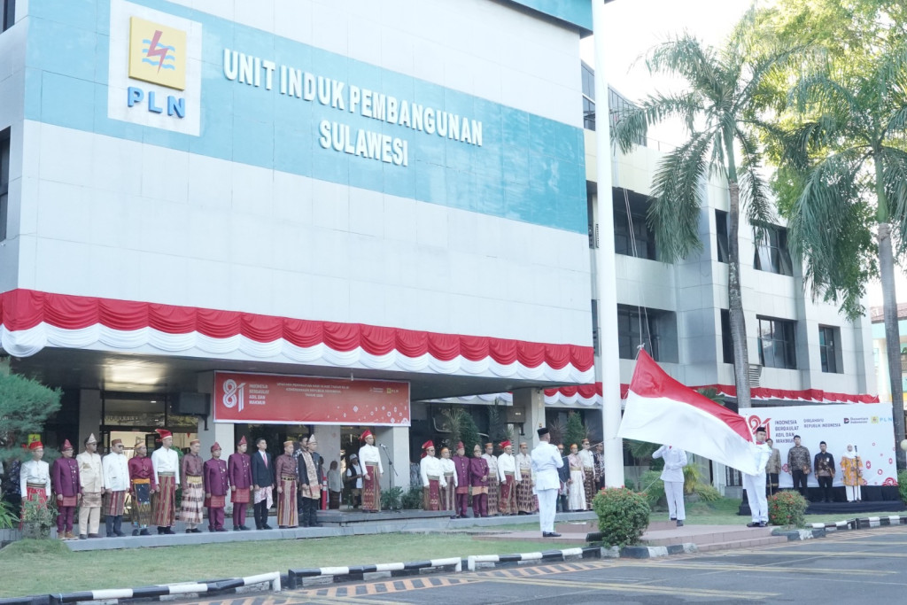 PLN Se-Regional Makassar Gelar Upacara HUT ke-81 Kemerdekaan RI, Perkuat Semangat Pengabdian