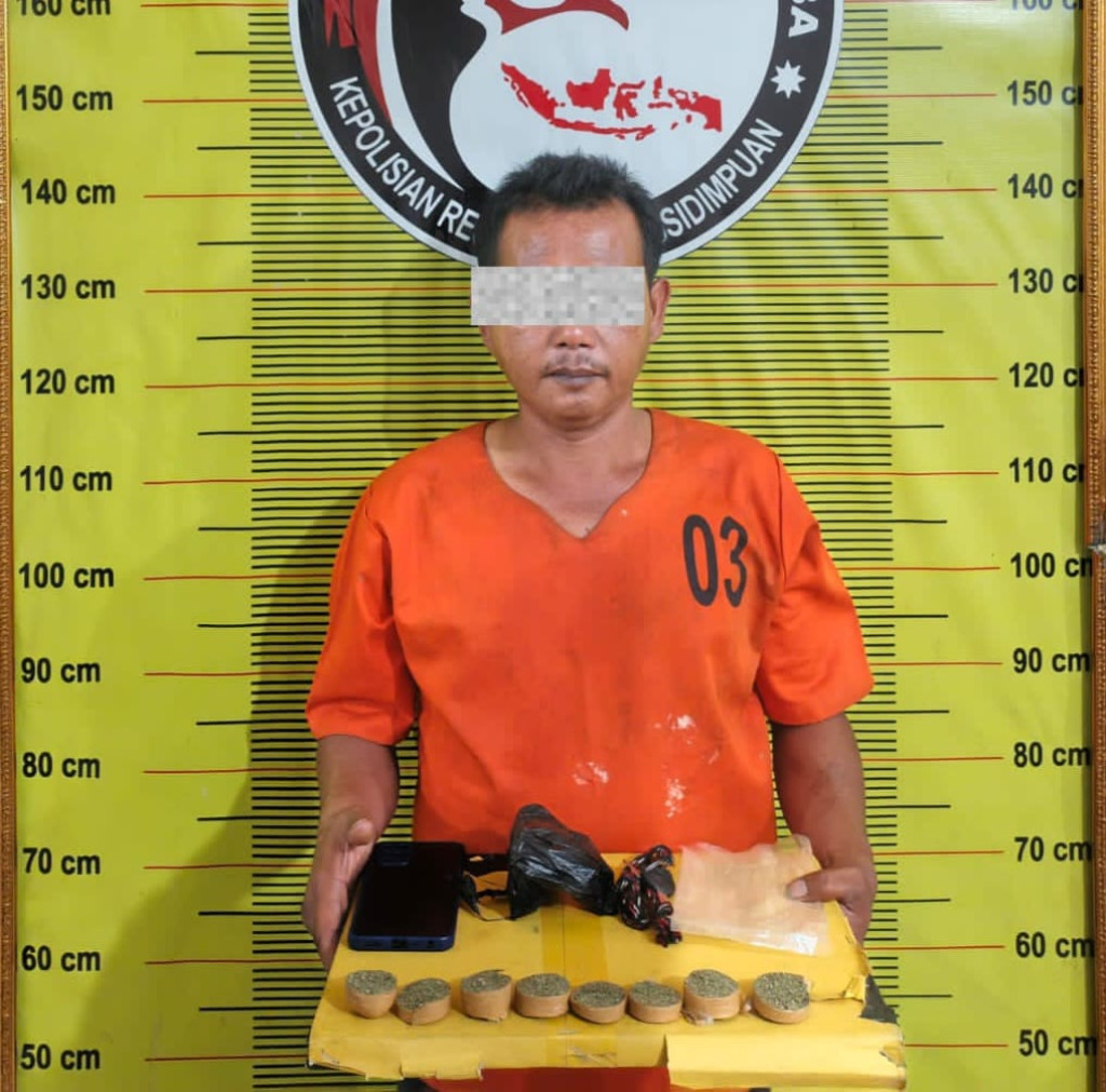 Polisi Sita 53,82 Gram Ganja dari Pria 47 Tahun di Padangsidimpuan