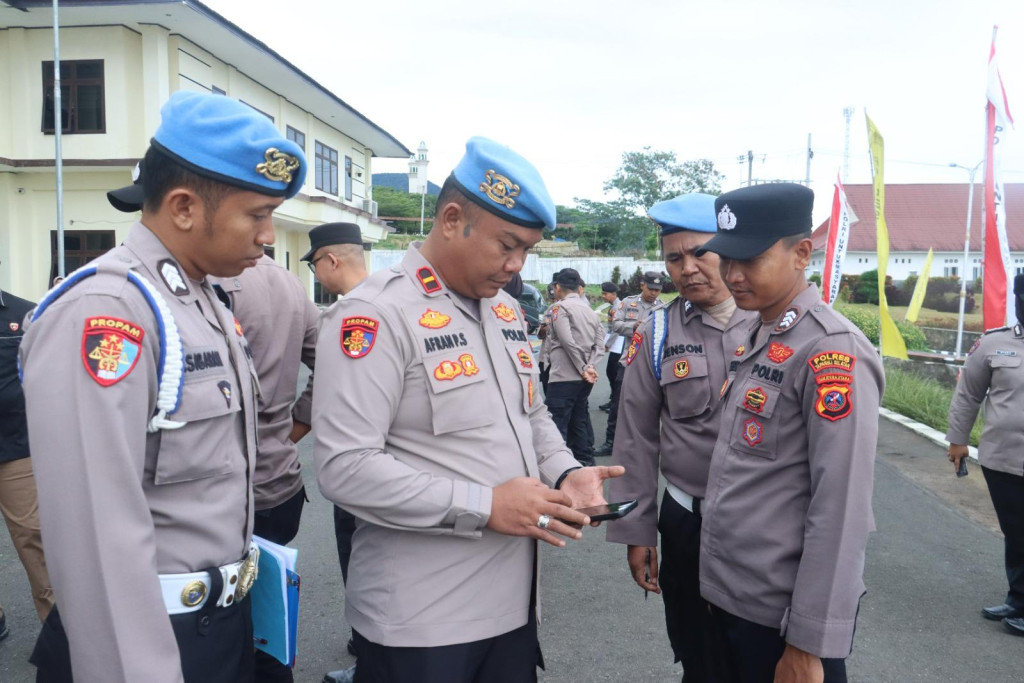 Propam Polres Tapsel Gelar  Gaktiblin, Cek Personil dan Ingatkan Bahaya Judol