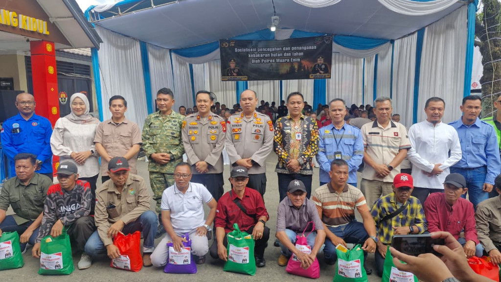 PT BAS Dukung Pencegahan Karhutla, Polsek Lawang Kidul Perkuat Sinergi dengan Masyarakat