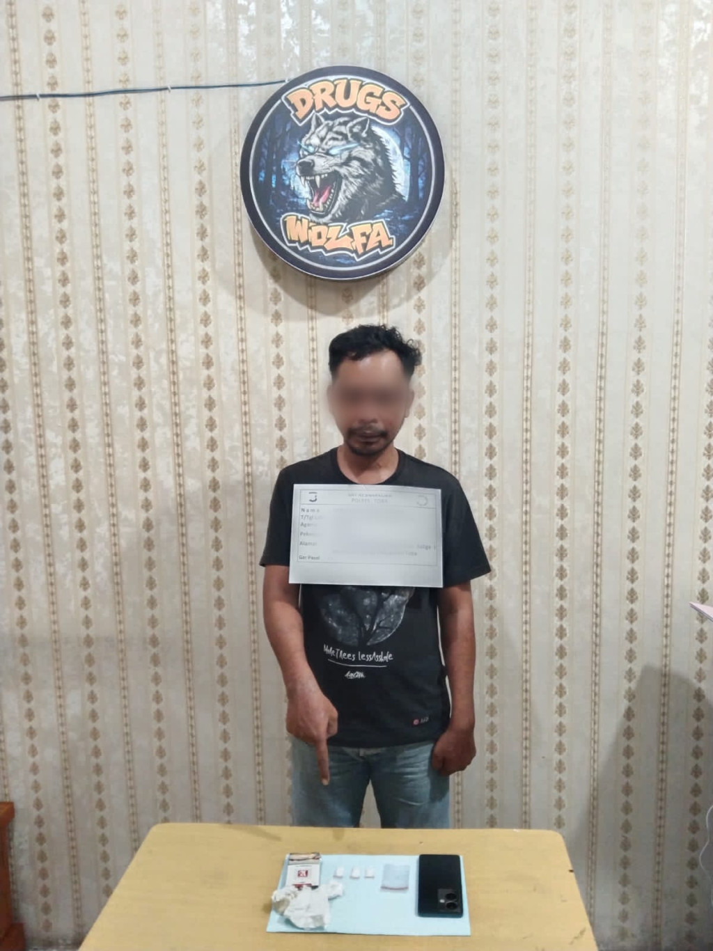 Residivis Narkoba Dibekuk Tim Drugs Wolfa Satresnarkoba Polres Toba