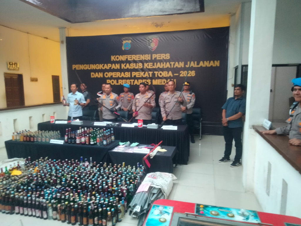 Selama 300 Hari Kerja, Polrestabes Medan Ungkap Ratusan Kasus Kejahatan
