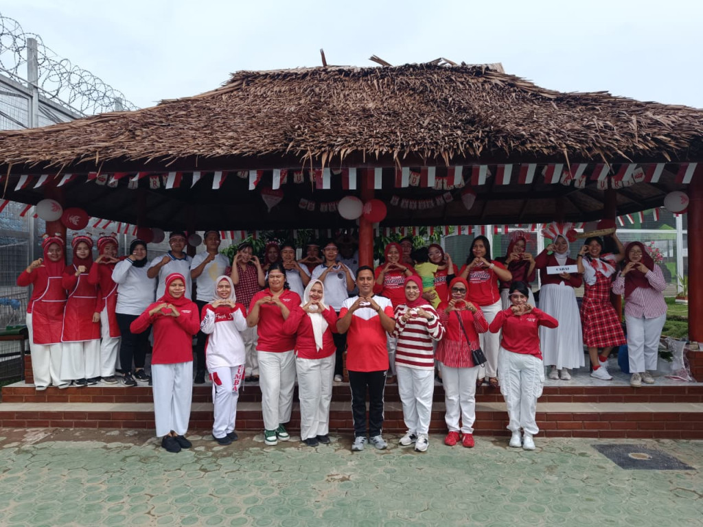 Semarak HUT ke-81 RI, Lapas Binjai Gelar Lomba Kreasi Tumpeng Kemerdekaan