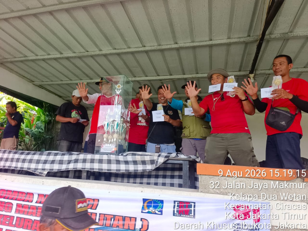 Semarak HUT RI ke-81, Kelurahan Cililitan Gelar Lomba Mancing, Lurah hingga Warga Adu Keberuntungan