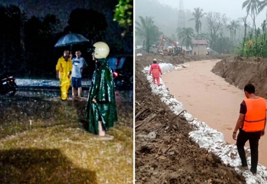 Tapteng Diguyur Hujan, Pandan Tergenang, Tukka Terpantau Aman