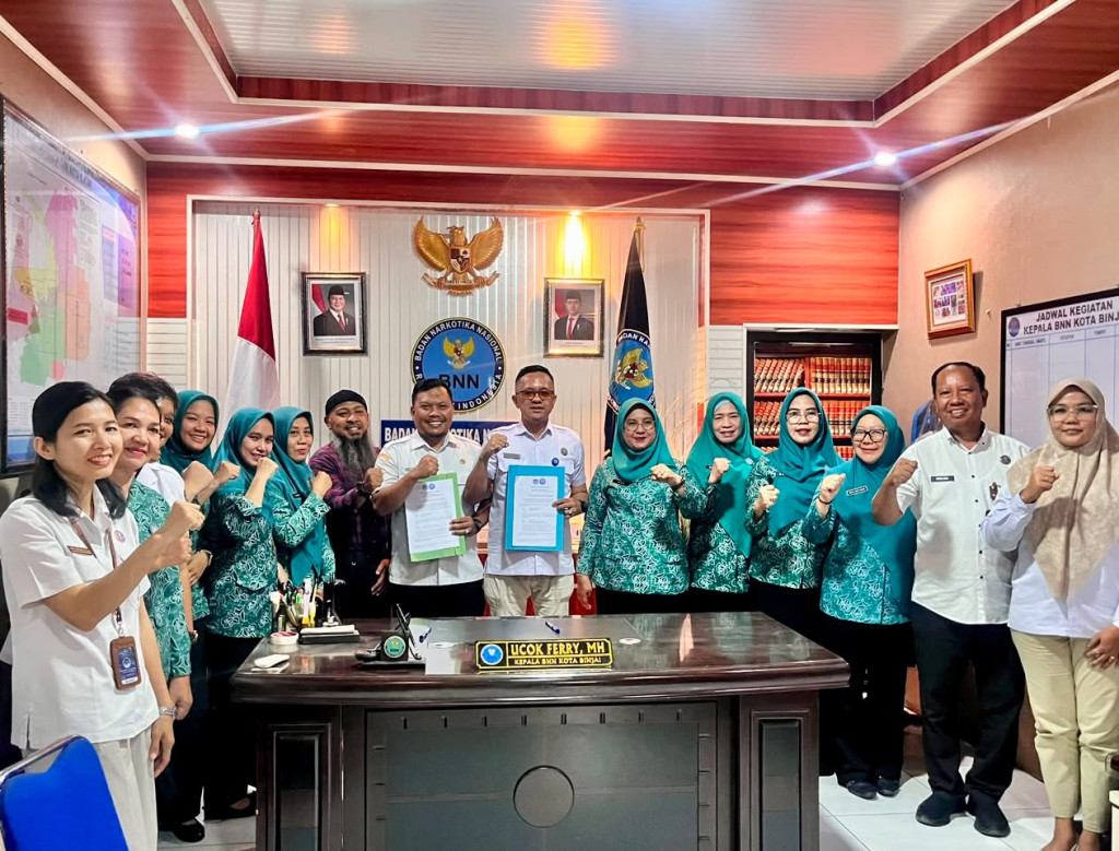 TP PKK Kota Binjai Dukung Penguatan Upaya Pencegahan Narkoba melalui Penandatanganan MoU