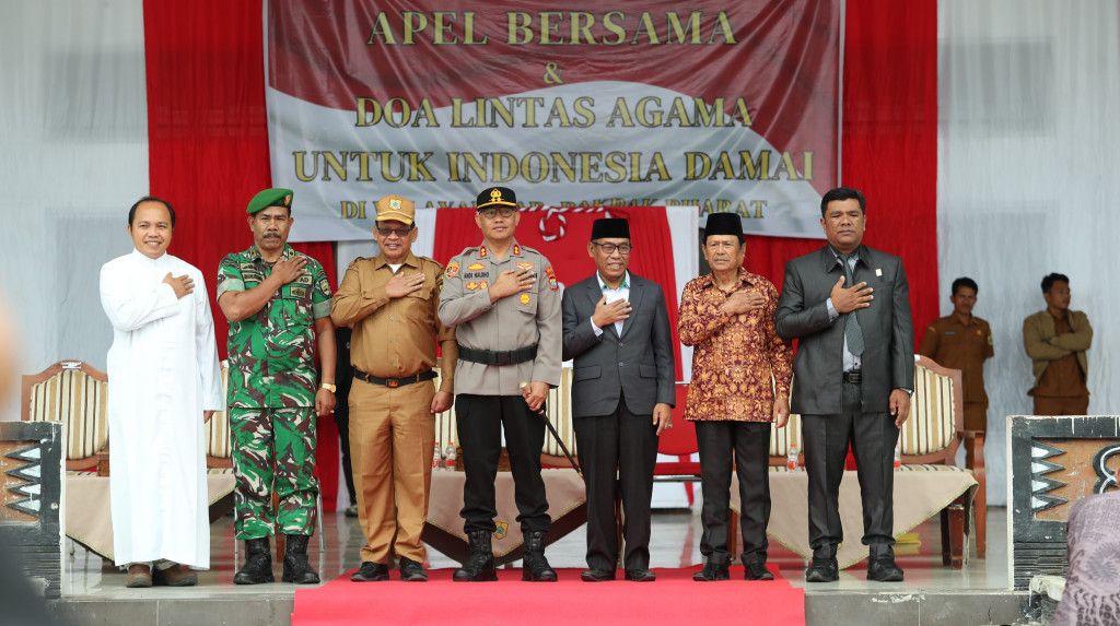 Polres dan Pemkab Pakpak Bharat Apel dan Doa Bersama untuk Indonesia Damai