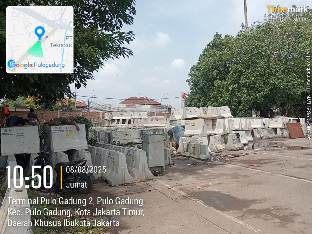 Usut Tuntas Pengadaan Beton Pembatas Terparkir di Terminal Pulogadung Tahun Anggaran 2024