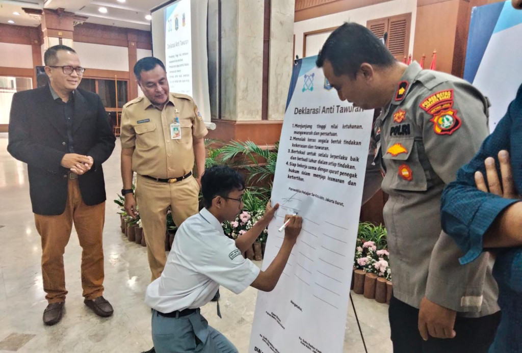 Ratusan Pelajar di Jakarta Barat Dibekali Pemahaman dan Kesadaran Tentang Bahaya Tawuran