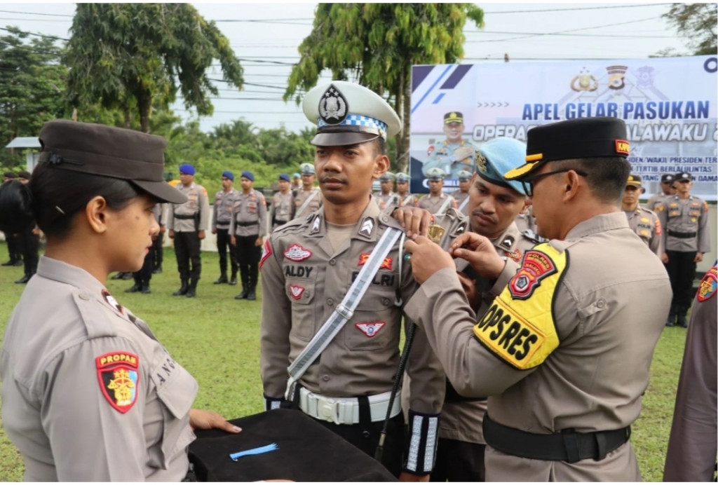 Wujudkan Kamseltibcarlantas Jelang Pelantikan Presiden dan Wakil Presiden, Polres SBB Gelar Operasi Zebra Salawaku 2024