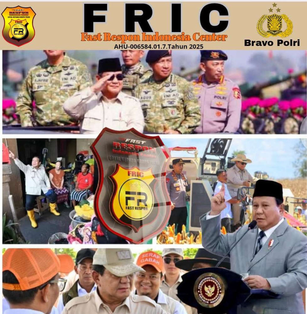 FRIC Selalu Mendukung Penuh Program Presiden Prabowo  Dalam Mewujudkan Indonesia Maju Indonesia Emas