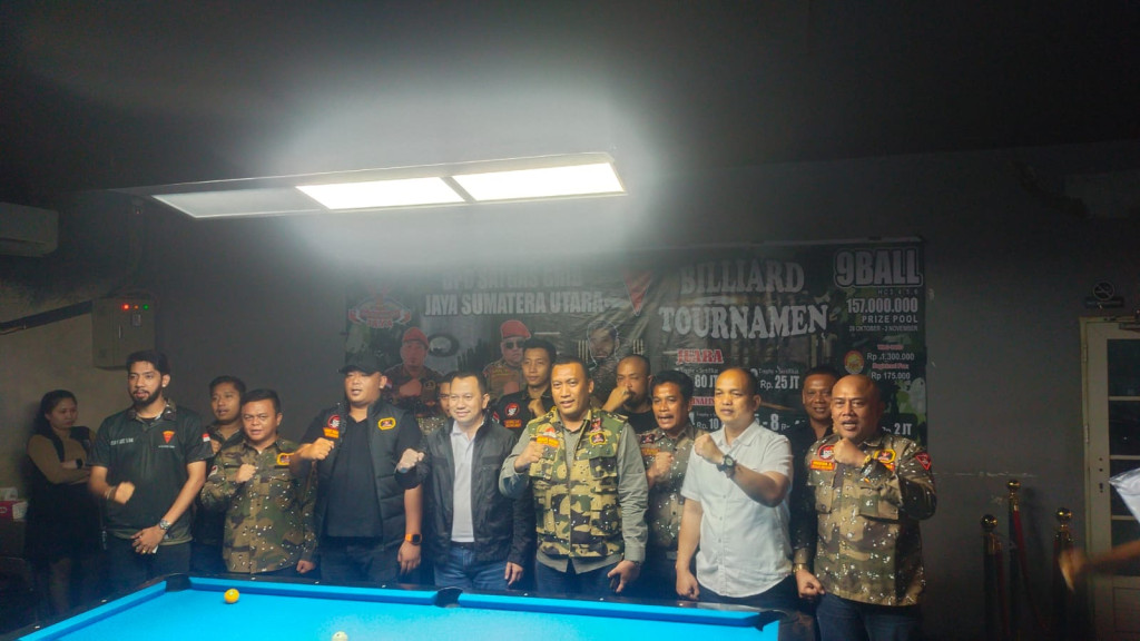 Kapolrestabes Medan Buka Turnamen Billiard GRIB Jaya Sumut: Ajak Jaga Kamtibmas dan Sportivitas