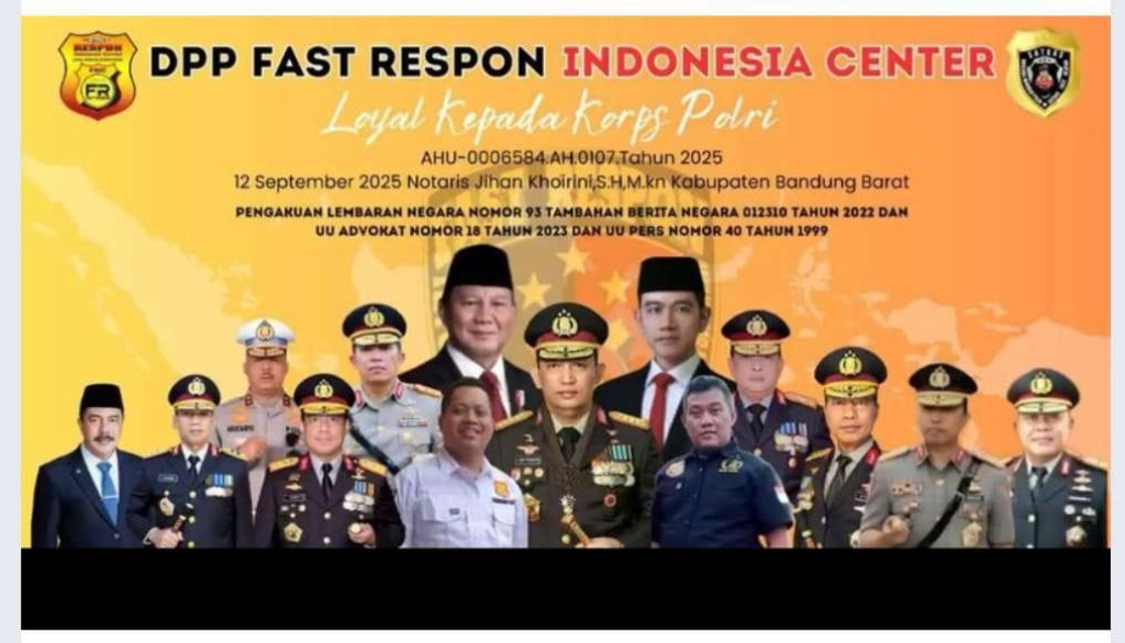 Ketum FRIC H. Dian Surahman : Sebelum Pelantikan , Semua Ketua Hingga Pengurus Harus Solid Terhadap Polri