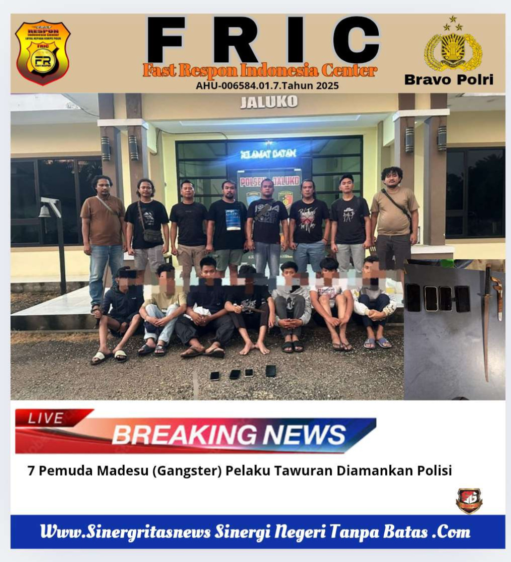 Polisi  Berhasil Tangkap Kelompok Remaja Tawuran di Mendalo