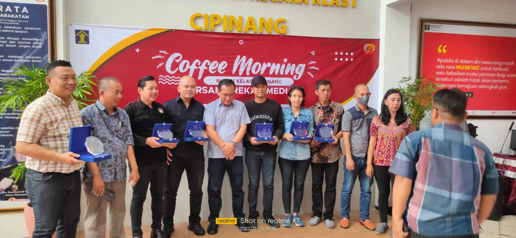 Silaturahmi Sekaligus Perpisahan, Karutan Cipinang Coffee Morning Bersama Wartawan Mitra Liputan