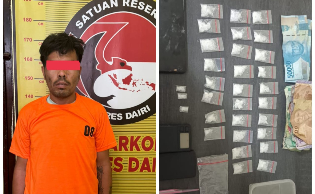 Sat Narkoba Polres Dairi Tangkap Petani yang Diduga Jadi Bandar Narkoba