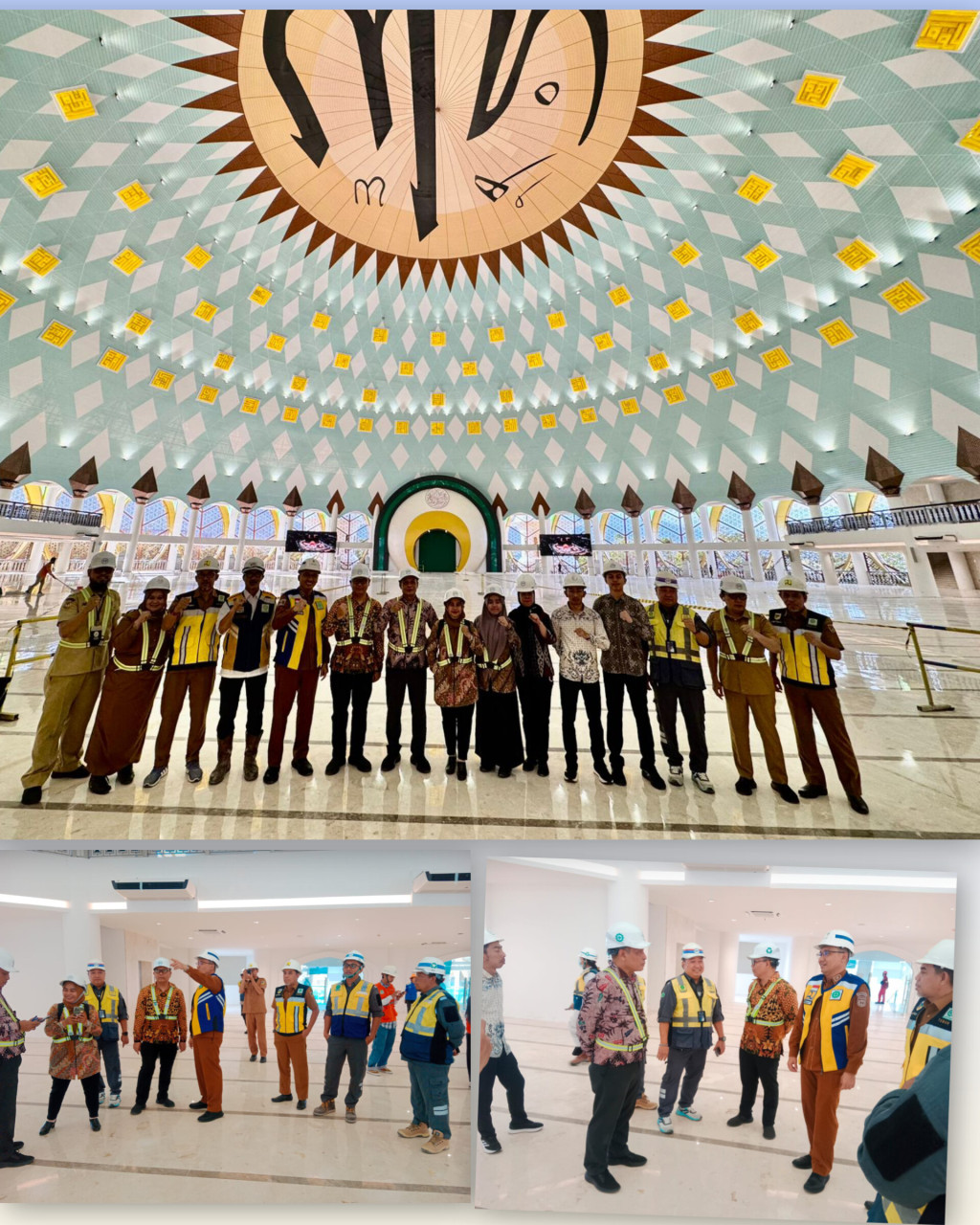 KPK Tinjau Kondisi Pembangunan Masjid Baitul Khairat Sebelum Diserahkan Ke Pemprov Sulteng