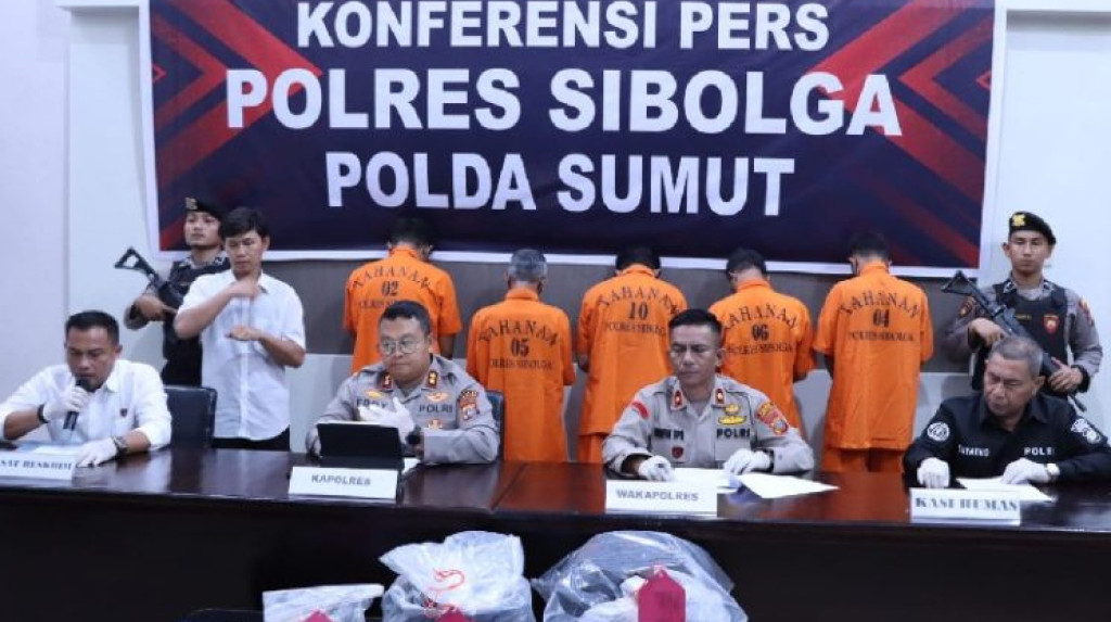 5 Tersangka Penganiayaan Berujung Maut di Masjid Agung Sibolga Ditangkap Polisi