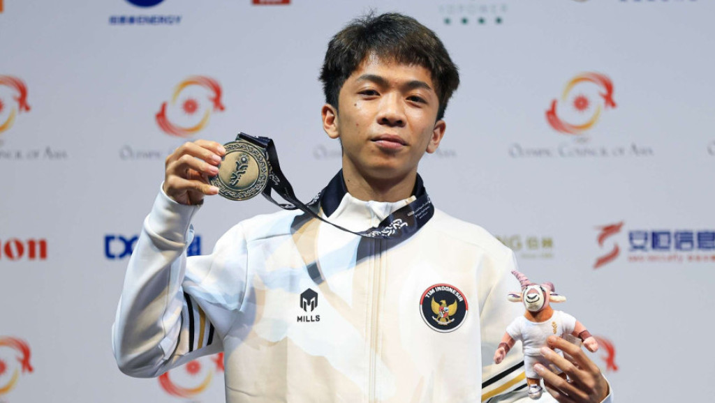 Atlet Muda Michael Julius Cezar Persembahkan Medali Perak untuk Indonesia di AYG Bahrain
