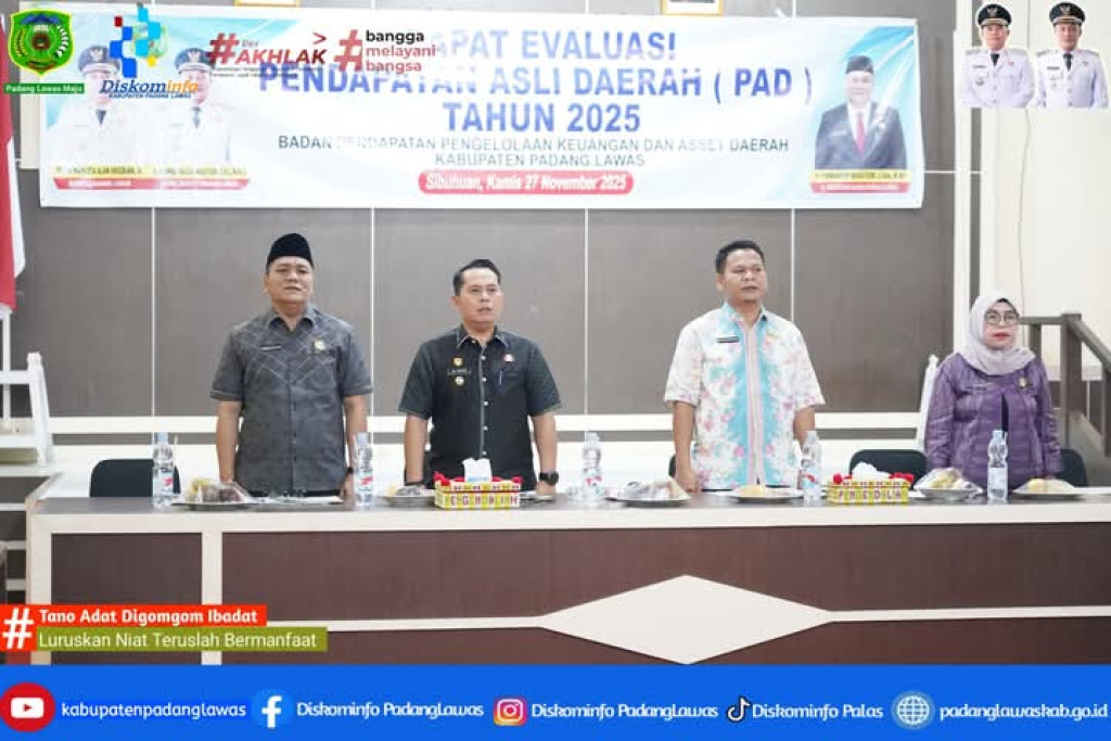 Bupati Palas Memimpin Rapat Avaluasi Penerimaan Pendapatan Asli Daerah (PAD)