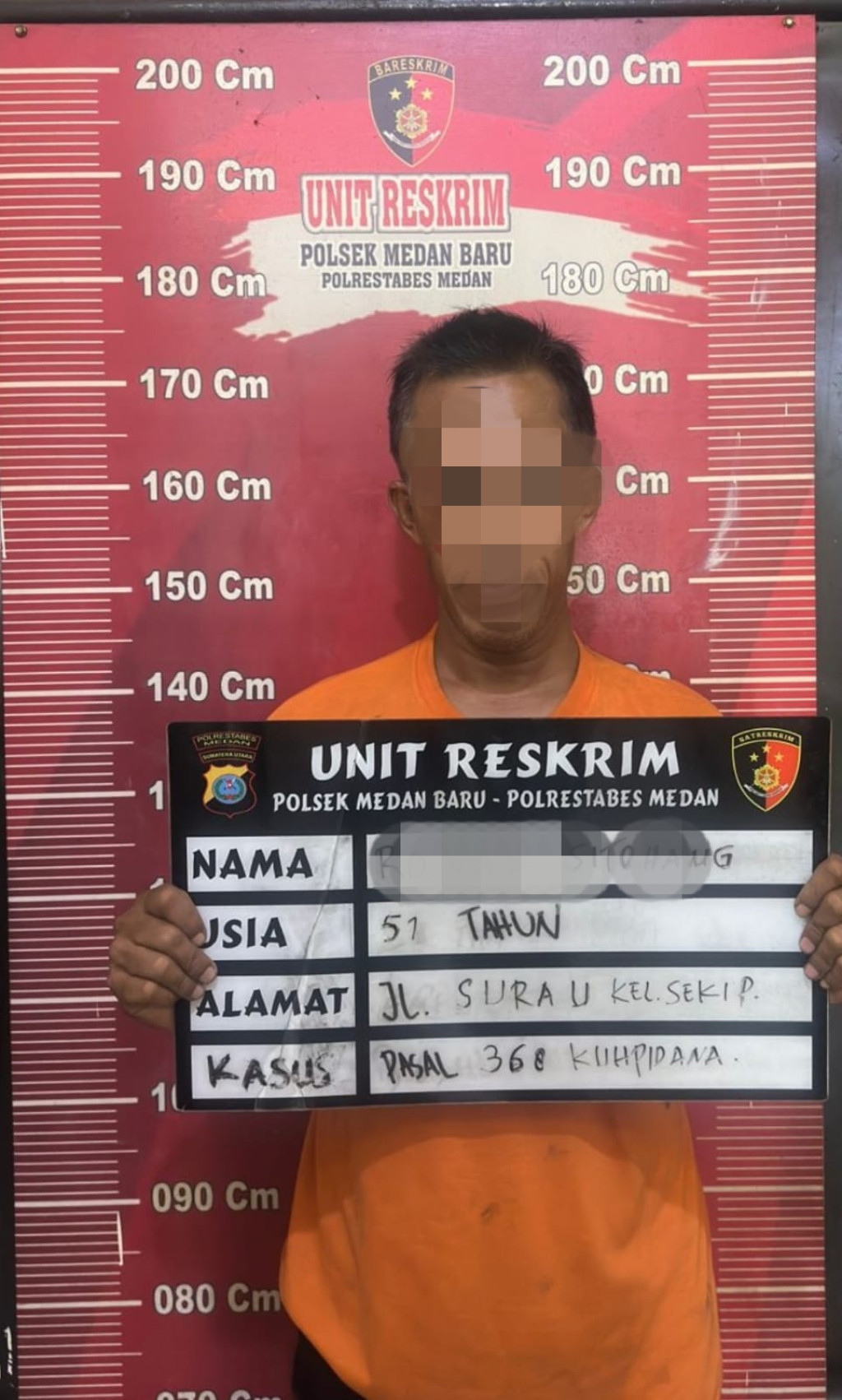 Diduga Lakukan Pemerasan Kepada Mandor Proyek, Seorang Premanisme Diamankan Polsek Medan Baru