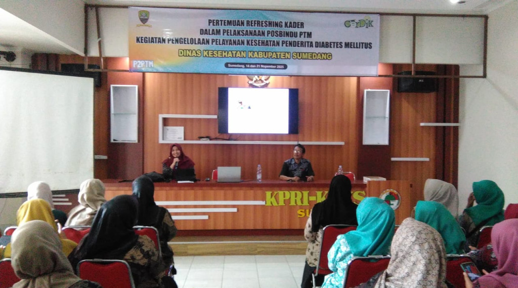 Dinkes Sumedang Gelar Refreshing Kader Posbindu PTM untuk Perkuat Deteksi Dini Penyakit Tidak Menular