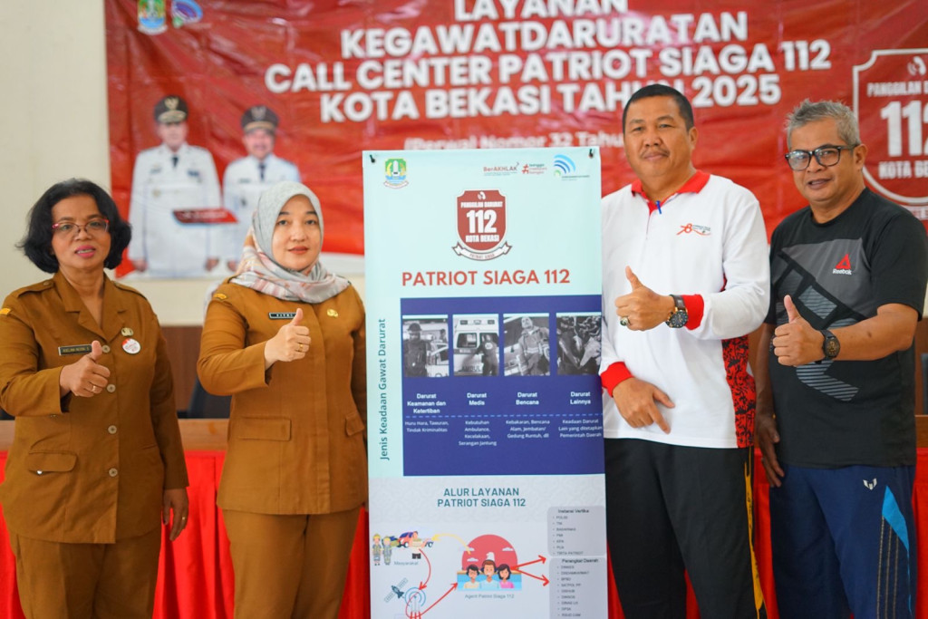 Diskominfostandi Kota Bekasi Sosialisasikan Call Center Patriot Siaga 112 di Jatisampurna