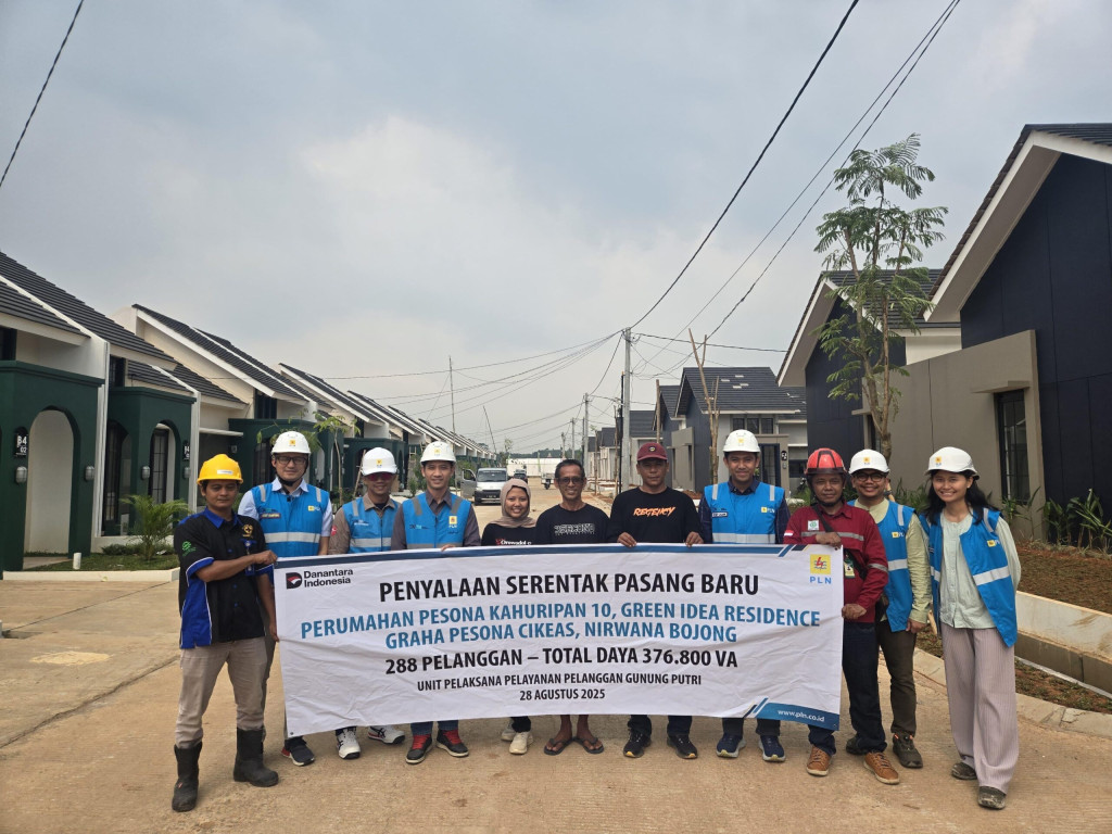 Dukung Program 3 Juta Rumah Subsidi, PLN Gunung Putri Sukses Sambung 1.500 Pelanggan Baru