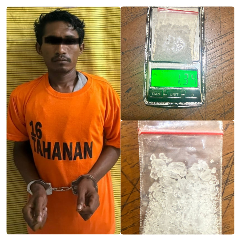 Edarkan Narkoba Dikampung Sendiri Akhirnya Pelaku Ditangkap Polres Binjai