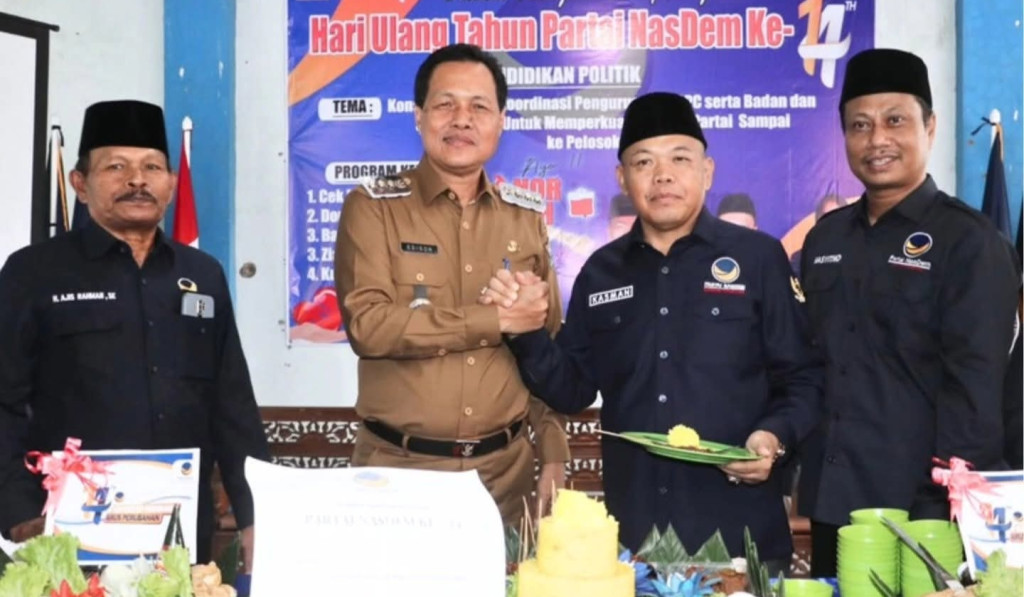 Hadiri HUT ke-14 Partai NasDem, Bupati Muara Enim Ajak Kader Bangun Semangat Kolaborasi dan Kepedulian Sosial