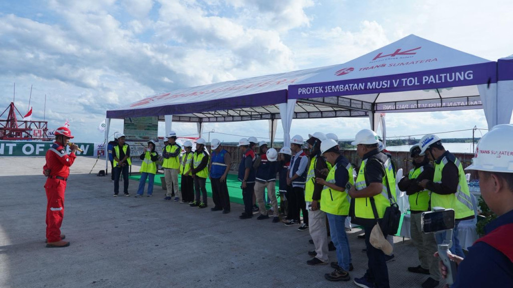 Hutama Karya: Progres JTTS Palembang–Betung Capai 73,84%