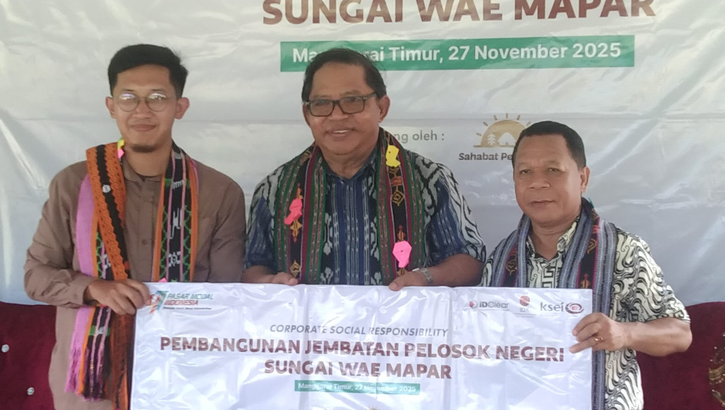 Kolaborasi dengan Yayasan Sahabat Pedalaman, Jembatan Layang Sungai Wae Mapar Diresmikan