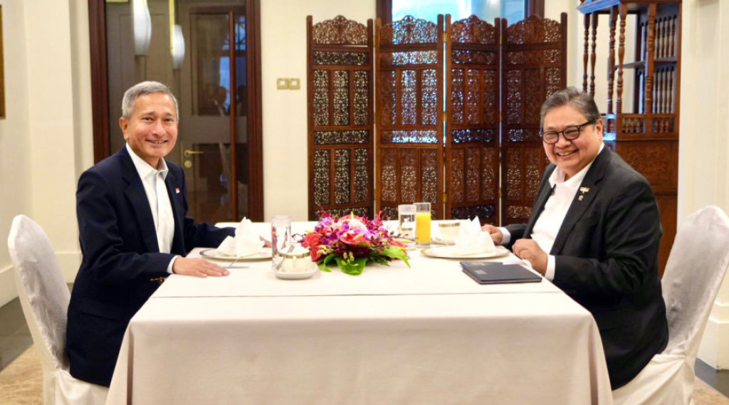 Kunjungan Menko Airlangga ke Singapura Dorong Kolaborasi Rantai Pasok, Investasi Hijau, dan UMKM