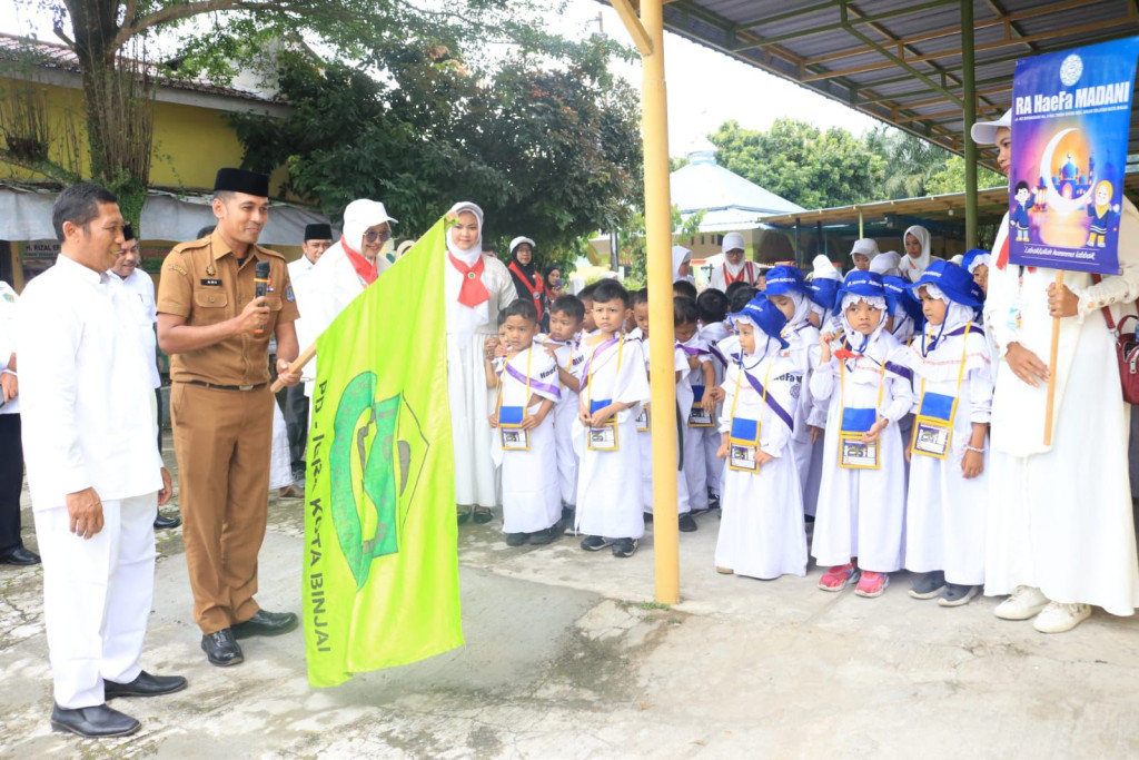 Pembentukan Karakter Sejak Dini, 450 Anak RA Laksanakan Manasik Haji di Binjai