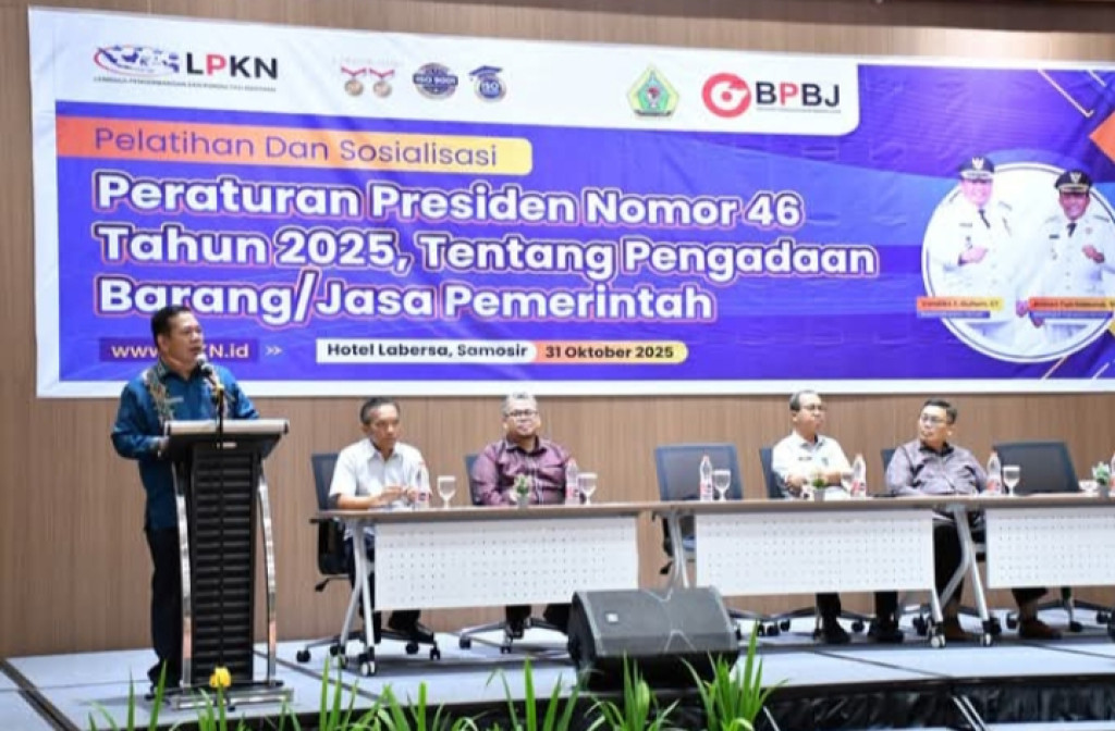 Pemkab Samosir Selenggarakan Pelatihan dan Sosialisasi Perpres Nomor 46 Tahun 2025 Tentang Pengadaan Barang dan Jasa Pemerintah