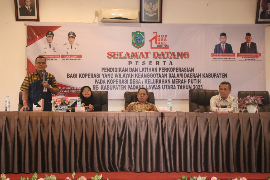 Pendidikan dan Pelatihan Perkoperasian di Hotel Mitra Gunung Tua Kabupaten Paluta