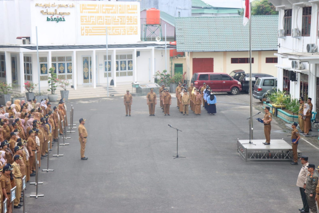 Pimpin Apel Gabungan Pemko Binjai, Asisten II Tekankan Tata Kelola Pemerintahan yang Modern