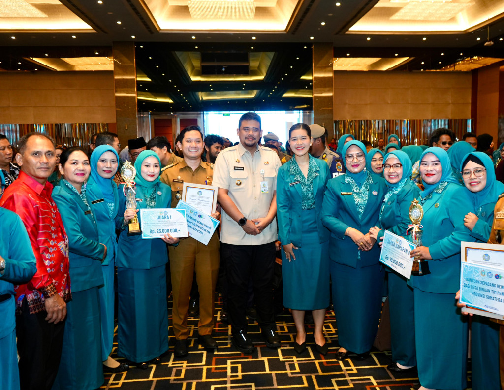 PKK Kota Binjai Raih Tiga Penghargaan pada Lomba Hari Kesatuan Gerak PKK Tingkat Provinsi Sumatera Utara Tahun 2025