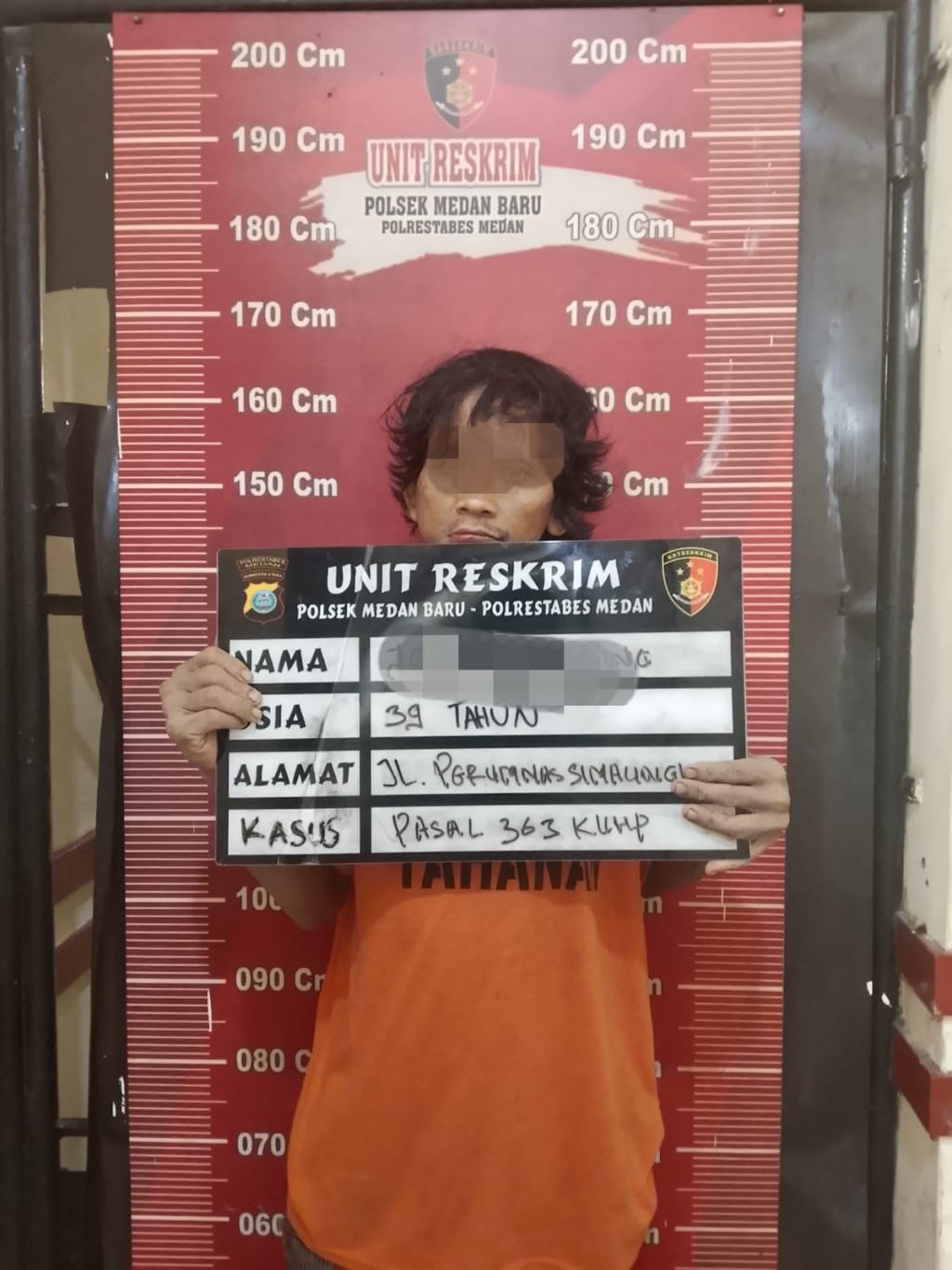 Polsek Medan Baru Amankan Seorang Maling Genset dan Tangga Aluminium