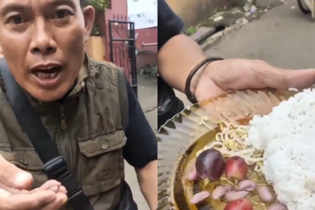 Pria Bogor Viral Marah dan Meludahi Menu MBG karena Dianggap Tak Layak
