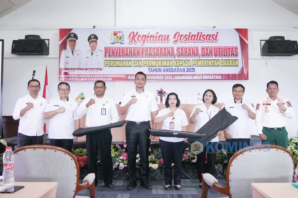 Sekda Karo Buka Sosialisasi Penyerahan Prasarana, Sarana Dan Utilitas Perumahan Dan Permukiman.