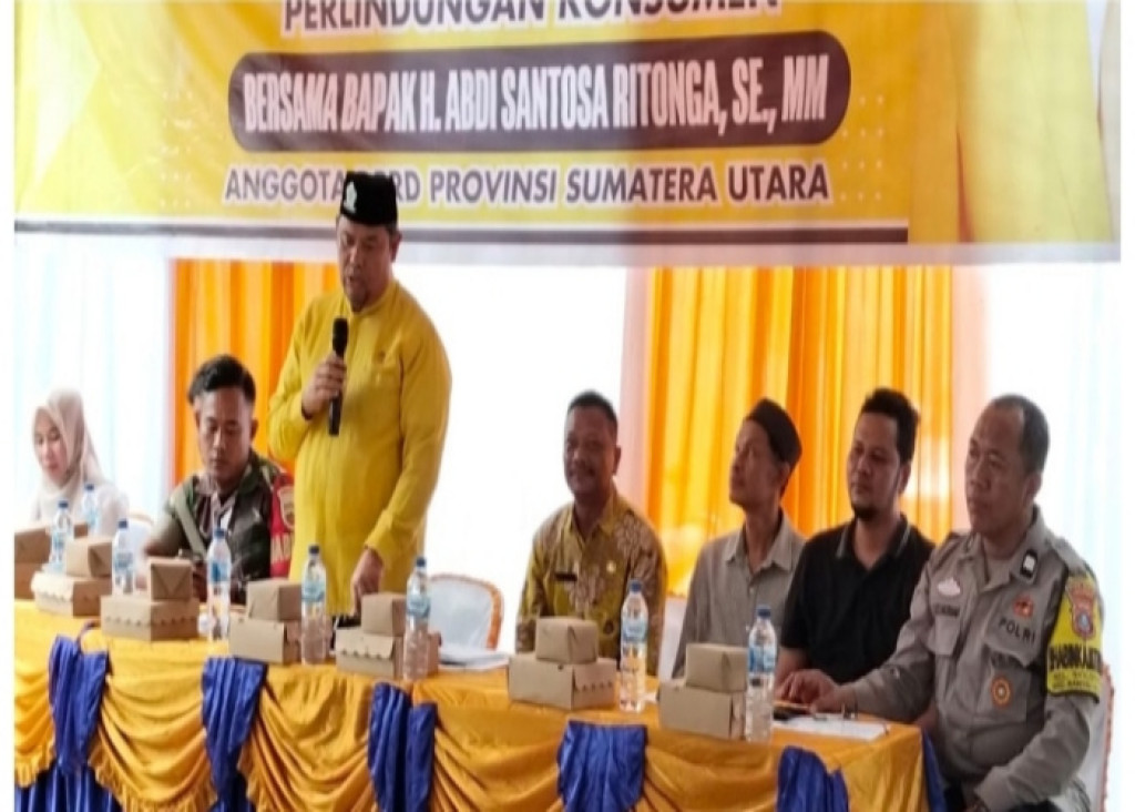 Sosialisasi Hak Konsumen, Abdi Santosa Ritonga Temui Warga Sioldengan